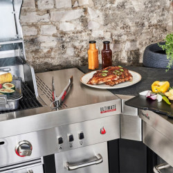 Ensemble Barbecue Gaz & Meuble Ultimate 3200 - CHAR BROIL angle IRL