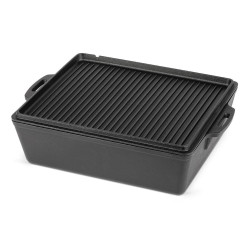 Marmite à gratin en fonte rectangulaire k12  - PETROMAX plaque
