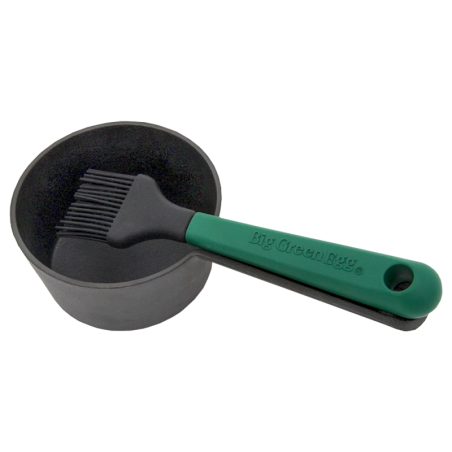 Poêlon à Sauce en Fonte avec Pinceau BIG GREEN EGG