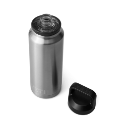 Bouteille Rambler 1L Inox vue de dessus ouverte - YETI