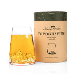 Verre Design Topographic MONT BLANC - ALASKAN MAKER