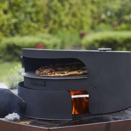 Pelle à Pizza Barbecook 32 Cm - Poignée Bois, Crochet Suspension - Pour Four Et BBQ - Inox