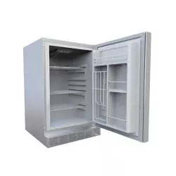 Réfrigérateur Extérieur Tout Inox ouvert