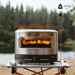 Pi prime four à pizza SOLO STOVE mesure