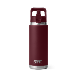 Rambler 768ml bottle Wil Vine Red Yeti vue de face avec bouchon déplié