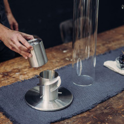 Spin 1500 silver table top HOFATS bio-burner