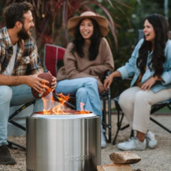Bonfire Brasero en inox bone solo stove ambiance