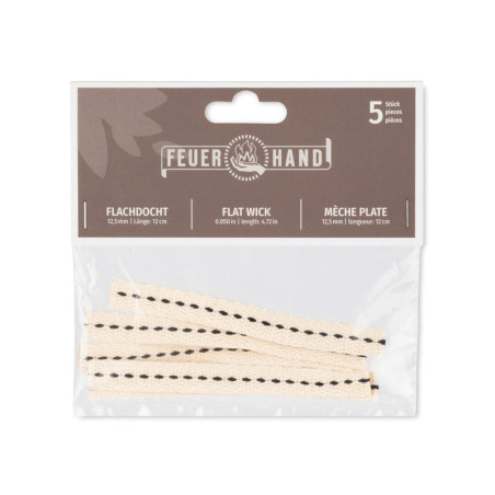Lot de 5 mèches lampe tempête Feuer Hand