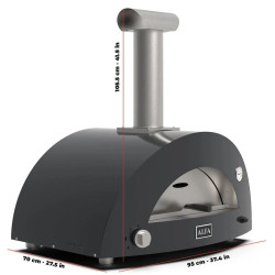 four hybride moderno 2 pizzas dimensions