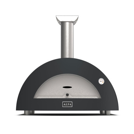Four Bois Moderno 2 Pizze Gris Ardoise vue de face