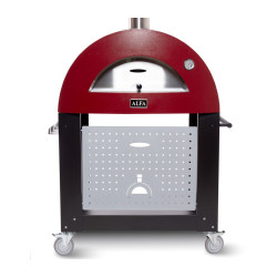 Four Hybride Moderno 3 Pizze Rouge Antique vue sur chariot