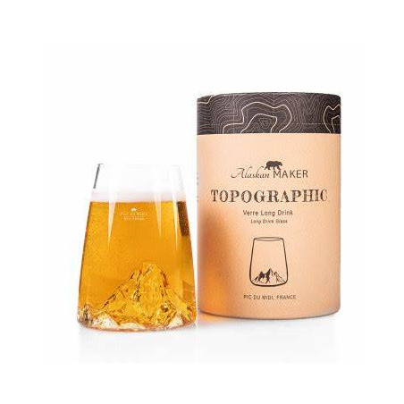 Verre Design Topographic PIC DU MIDI - ALASKAN MAKER