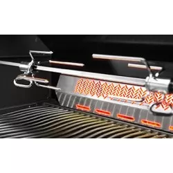 BARBECUE GAZ NATUREL PRO 665 4 BRULEURS + SIZZLE LATERAL + FUMOIR