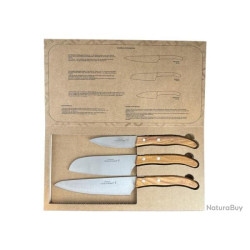 Coffret 3 couteaux Cusine...