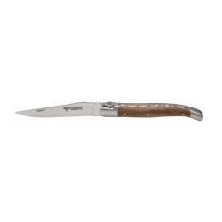 couteau-noyer-mitre-LAGUIOLE EN AUBRAC-12cm-inox-pliant
