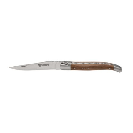 couteau-noyer-mitre-LAGUIOLE EN AUBRAC-12cm-inox-pliant