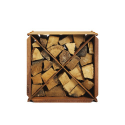 Cube Range-Bûches Corten...
