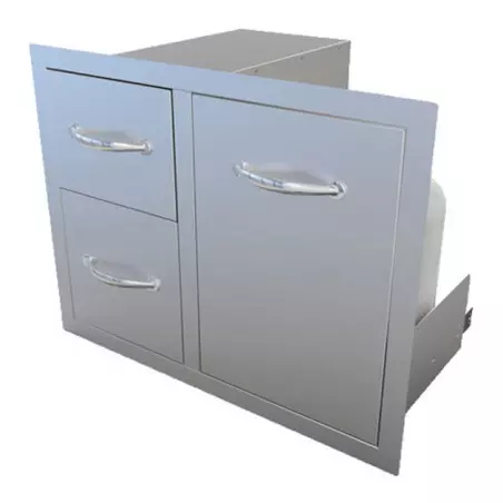 Combo Tiroir Double avec Porte (76cm)