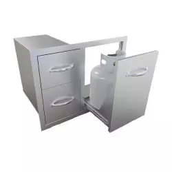 Combo Tiroir Double avec Porte (76cm)