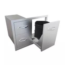 Combo Tiroir Double avec Porte (76cm)