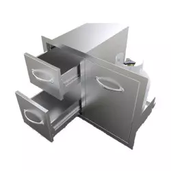 Combo Tiroir Double avec Porte (76cm)
