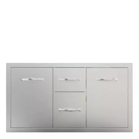 Combo Double Tiroir Double Porte (107cm) de face