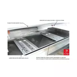 Plancha Gaz Planet Inox 80 cm