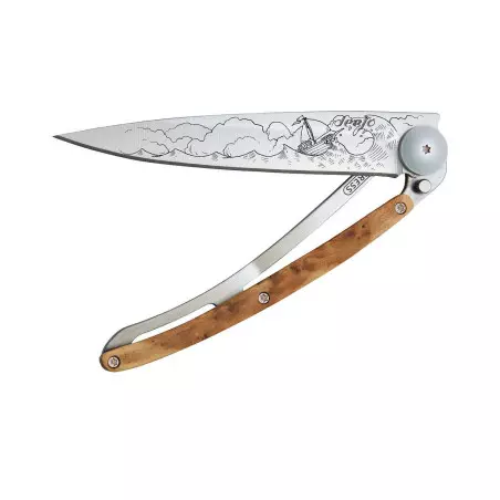 Couteau DEEJO Tattoo 37G Genévrier Haute Mer