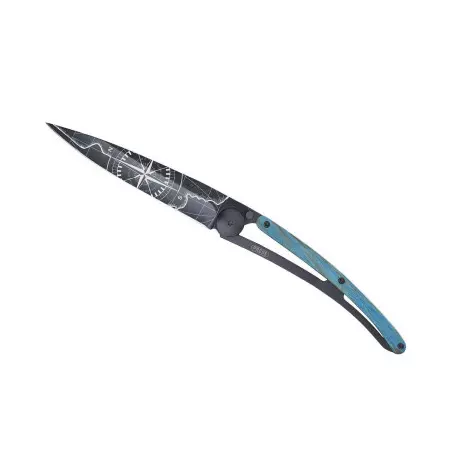 Couteau DEEJO Black 37G Hêtre Bleu Terra Incognita