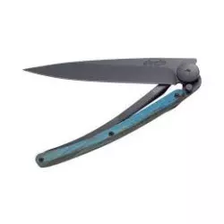 Couteau DEEJO 37G Black Hêtre Bleu