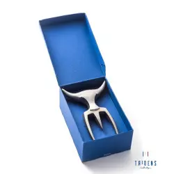 Coffret Fourchette TRIDENS Inox Brut avec Socle Bois