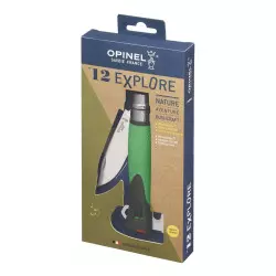 Couteau OPINEL N°12 Explore Softgrip Terre/Vert