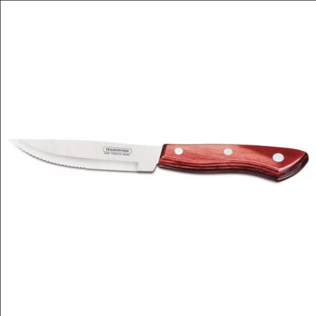 Couteau à Steak Brésil Jumbo Pleine Soie Rouge