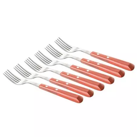 Coffret 6 Fourchettes Jumbo Rouge 22 cm TRAMONTINA