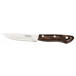 Couteau à Steak Jumbo Pleine Soie Manche XL Marron 24 cm TRAMONTINA