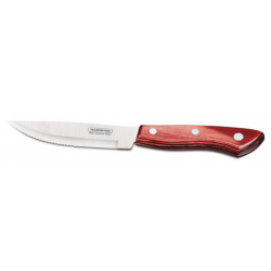 Couteau à Steak Jumbo Pleine Soie Manche XL Rouge 24 cm TRAMONTINA