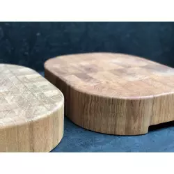 Billot Bois de Bout 40X50X10cm Chêne - Poignées