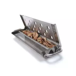 Fumoir Premium inox gamme Imperial (ref 60190) ouvert avec viande