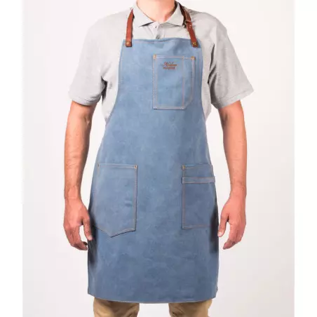 Tablier N°325 ALASKAN MAKER Tour de Cou Denim clair