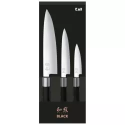 Set 3 Couteaux Wasabi Black...