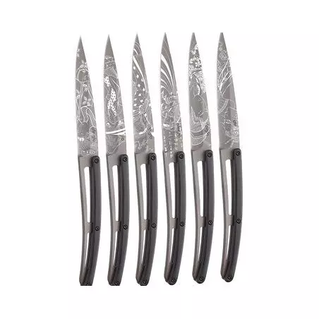 Coffret 6 DEEJO de Table - Japonais Titane Ebene