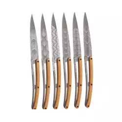 Coffret 6 DEEJO de Table - Art Deco Titane Olivier