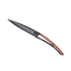 Couteau DEEJO Tatoo Black 37G - Plume - Bois de Rose