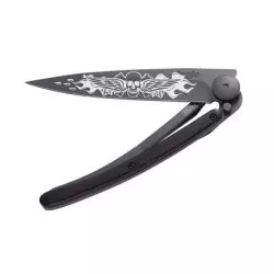Couteau DEEJO Tatoo Black 37G - Angels - Grenadille