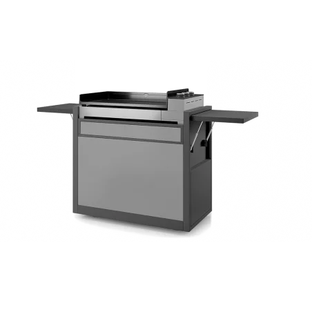 CHARIOT PREMIUM ACIER NOIR ET GRIS FERME 75