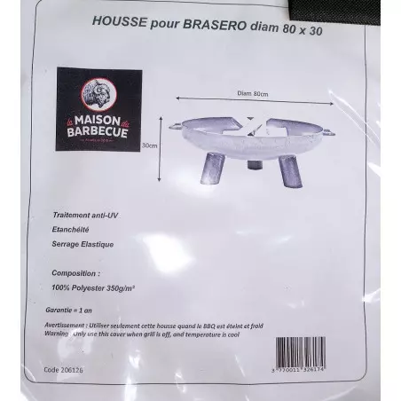Housse pour Brasero M Diam 80 x H30cm