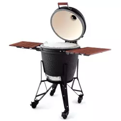 Barbecue Kamado XL Complete Urban / Chariot - THE BASTARD vue ouvert
