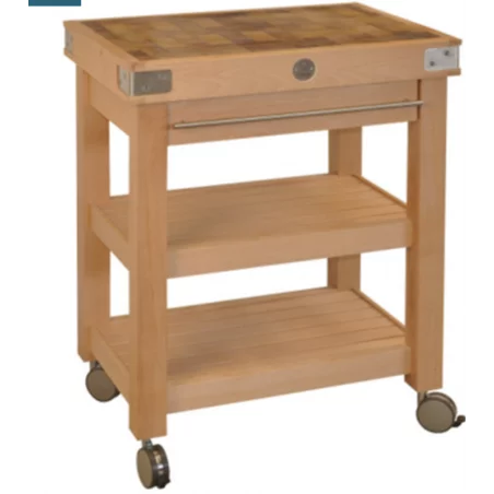 Billot - Desserte en Bois de Bout L70 x P50 x H85 cm CHABRET
