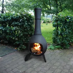 brasero de terrasse en fonte