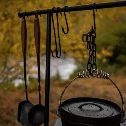 Set chaîne et crochets pour Brasero Cow Boy cocotte suspendue - BAREBONES